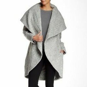 ZAC Zac Posen Grey Camilla Wool-blend Coat
